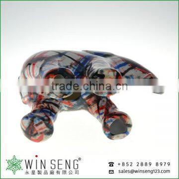 High Quanlity Cute Painting Ceramic Elephant Coin Bank photo-2