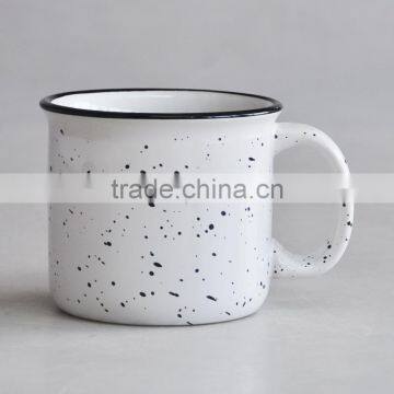 Promotional Wholesale Stoneware Jumbo Soup Mug With Enamel Design photo-5