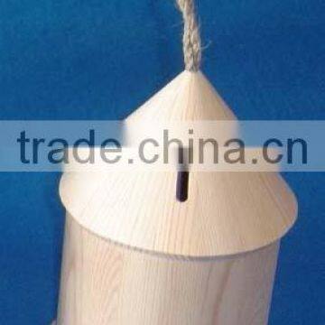 Fancy Unfinished Solid Wooden Saving Box photo-6