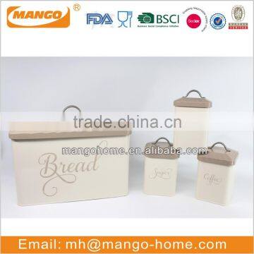 Metal airtight pantry coffee home goods storage canister