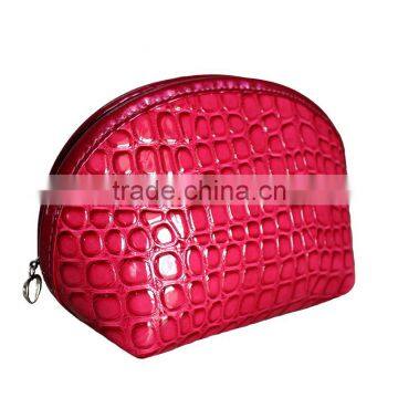 Leather Cosmetic Bag Pouch Clutch Makeup Bag Travel