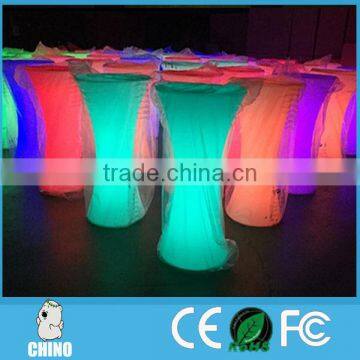 Lighted up led bar table cocktail table for party event use