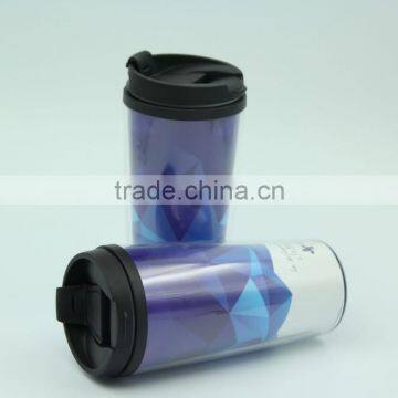 350ml Paper Inserted Double Wall Plastic Thermos Mug photo-2