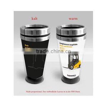 Color Changing Stainless Steel Hot and Cold Water Bottle photo-3