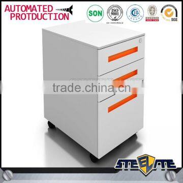 Livingroom Furniture Metal Mobile Storage Cabinet 3 Drawer Steel Movable Cabinet photo-2