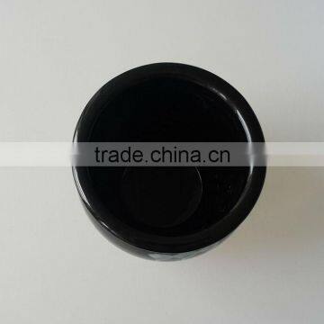 Ceramic Black Hand Painted Korean Kimchi Pot photo-4