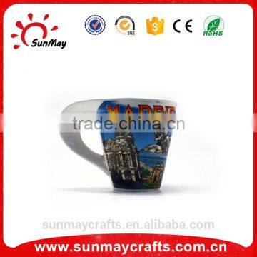 OEM high quality custom MADRID souvenir ceramic cup for sale