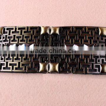 Wholesale Hollowed Pattern Alloy Buckle Elastic Women Lady Waist Belt photo-2