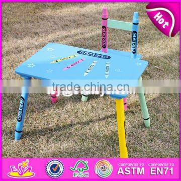 2017 New Design Kindergarten Wooden Table and Chairs for Toddlers W08G217 photo-3