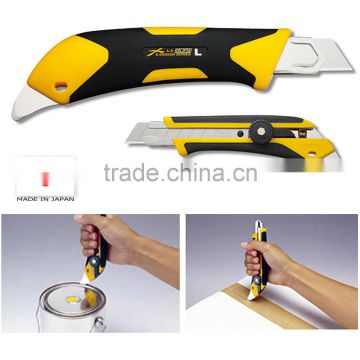 Sharp OLFA utility knife with comfortable grip and rotary cutter blade