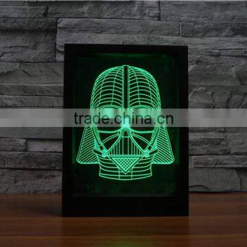 2016 New Design Awsome Innovative 3D Led Night Lights Photo Frame for Decoration for Gift photo-2