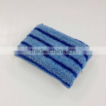 High water absorption dish scourer pad microfiber kitchen sponge