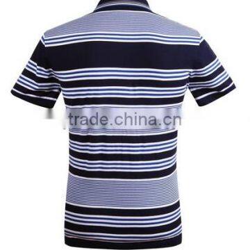 New Branded Yarn Dyed Men's Cotton Strip Polo t Shirt photo-2