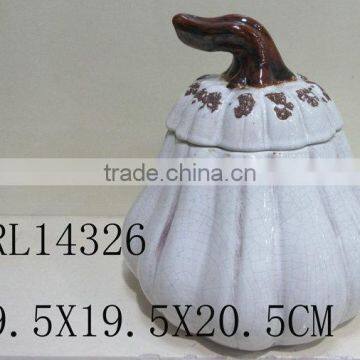 Ceramic Pumpkin With Cover Can Open Festival Holloween Decorations photo-2