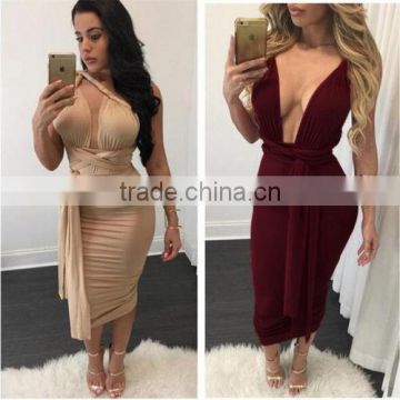 Sexy Women Summer Bodycon Sleeveless Club Evening Party Cocktail Mini Dress