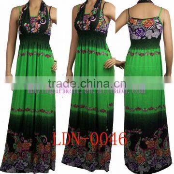 2014 fashion women print long dress