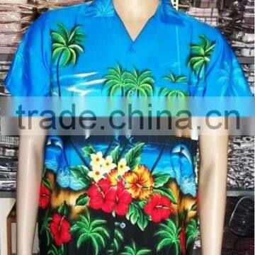 Palma de Mallorca Mens Aloha Hawaiian Shirts photo-4