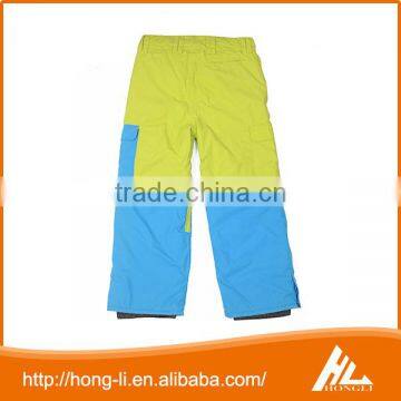 Fashion Style Breathable Windproof Waterproof Yellow and Blue Outdoor Ski Pants photo-2