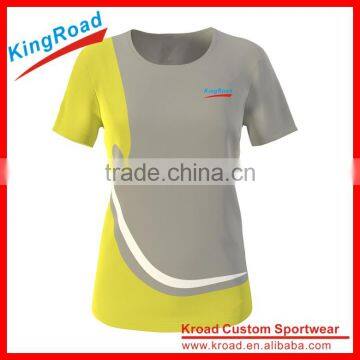 2016 wholesale new design custom sportswear running shirts