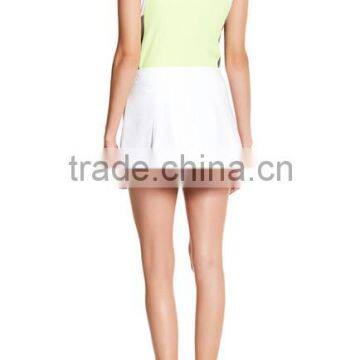 MGOO Fashionable Tops And Pleated Shorts Sport Suit Dri Fit Tracksuit Running Wear Sport Wear Woman Fitness photo-3