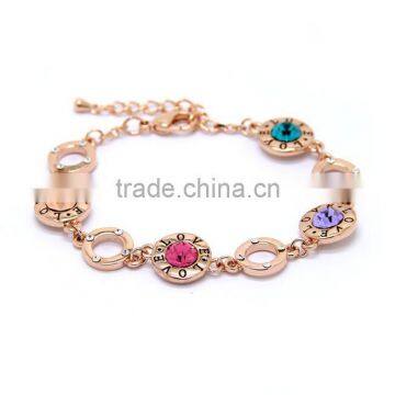 Zm33716a Fashion Wholesale Gold Plated Colorful Bracelet Jewelry photo-3