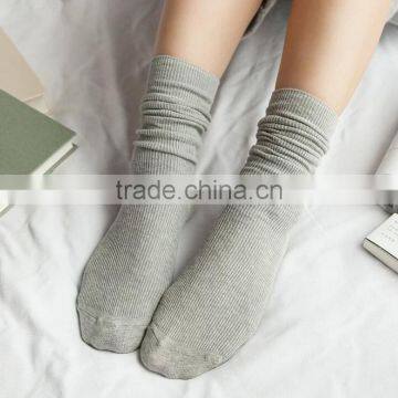 Zm11169a Pure Color Cotton Women Socks Wholesale photo-3