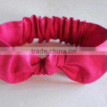 Soft Baby Headband Elastic With Bow Girls Hair Headbands Pure Or Floral Colour photo-2