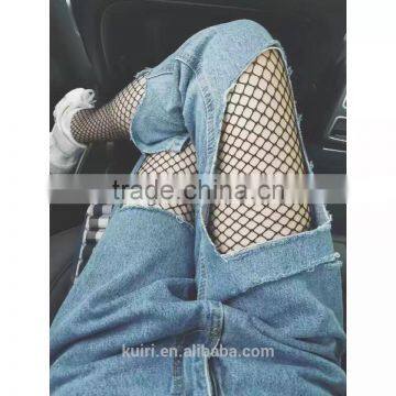 WS-49 Lady Women Sexy Pantyhose Mesh Fishnet Nylon Tights Long Stocking Jacquard Step Foot Seam Pantyhose High Over Knee Socks photo-4