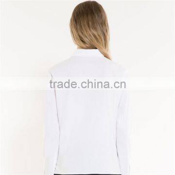 Concealed Button Fastening Straight Cut Classic Collar Poplin Shirt photo-5