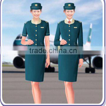 Airline Stewardess Uniform,hot Tailored Polyester Stewardess Uniform photo-3