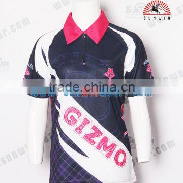 Colorful Custom Girls Dart Shirt / Cheap Polyester Darts Jersey for Women photo-3