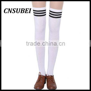 Hot Thigh High Sexy Cotton Socks Women's Striped Over Knee Girl Lady Sock photo-3