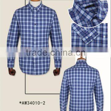 Classical checked 100% cotton flannel causal men shirts