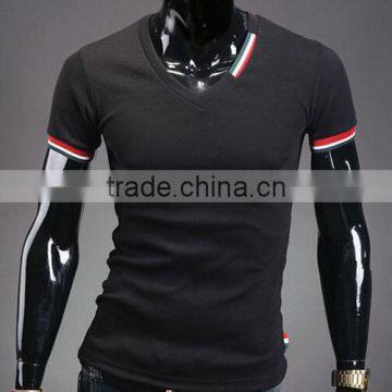 Wholesale Fashion Casual V Neck Men Tshirt Made in China photo-5