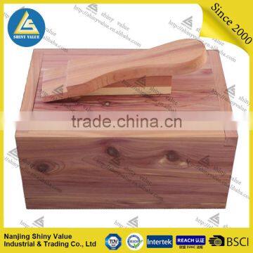 High quality shoe care kit type wooden shoe box storage