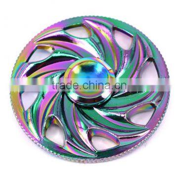 Rainbow Colorful Fidget Hand Spinner Toy Stress Reducer, High Speed Focus Toy for Relieving ADHD, Anxiety EDC Tri-Spinner photo-4