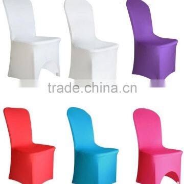 Factory Supply Universal Spandex Lycra Chair Cover for Wedding Banquet Reception Party Event 11 Colours photo-2