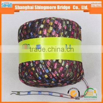 Good Quality Nylon Polyester Blended Ladder Yarn Fancy Yarn for Hand Knitting With Low Price photo-2