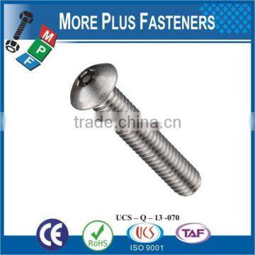 Made In Taiwan High Quality Security Screws Hex Soclet Pin Head Machine Screw