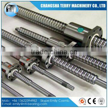 SFT2510-2.5 polished stainless steel ball screw and nuts