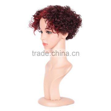 Large Stocks! Short Hair Wig, Synthetic Hair Wigs, Short Dark Brown Cosplay Hair Wig photo-6