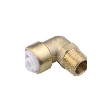 Brass Push-fit Fitting Male Elbow