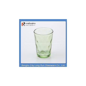 LongRun colorful spraying drinking water glass with dot pattern 7pcs drinking glass set