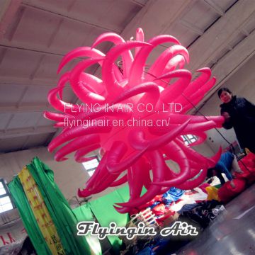 Customized Pink Advertising Inflatable Balloons with Light for Party and Event Decoration