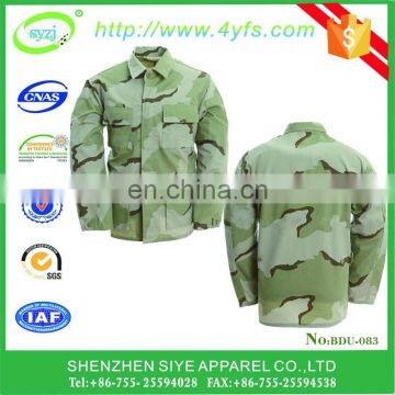 BDU uniform T/C 65/35 custom combat military camouflage tactical army uniform jacket+pant