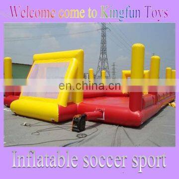 Inflatable Soap Soccer Field/ Water Football Field with fence