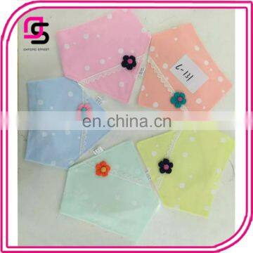 Latest product triangular baby bib soft cute cotton waterproof baby bandana drool bibs