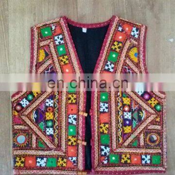 Outwear Garment both side mirror embroidery elegant party wear Indian Gujarati ethnic traditional Navratri embroidered koti