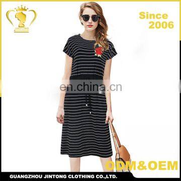 AZ4552 Top latest women summer fashion stripe design one piece dress