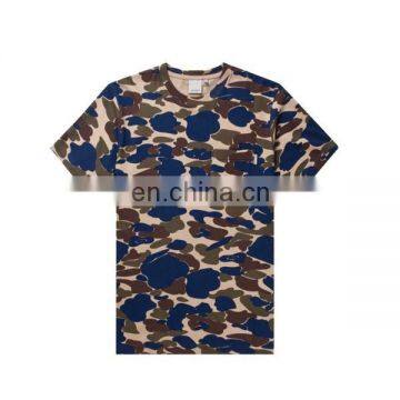 Blue Brown Colors Camo Sublimation Printing T-shirts Fashion Summer T-shirts Custom photo-2